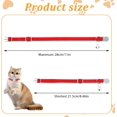 thumbnail image 2 of Ljia 5 Pack Breakaway Cat Collars, 8-11" Adjustable Small Cat Collar, Cat Collar with Bells, Safety Nylon Cat Collars, Reflective Cat Collars for Girl Boy Cats A605, 2 of 7
