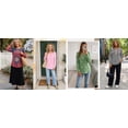 thumbnail image 6 of Fantaslook Plus Size Womens Tops Dressy Casual Button Pleated Blouses Long Sleeve Shirts Fall Fashion Tunic Tops, 6 of 7