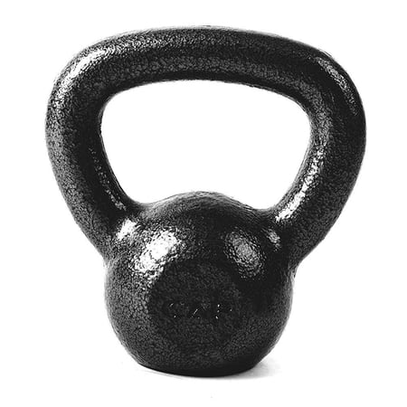 cap barbell cast iron kettlebell black 15 lb.