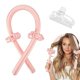 thumbnail image 1 of Diadema con rulos sin calor para rizos nocturnos, rizadores de pelo sin calor, espuma suave, color rosa., 1 of 5