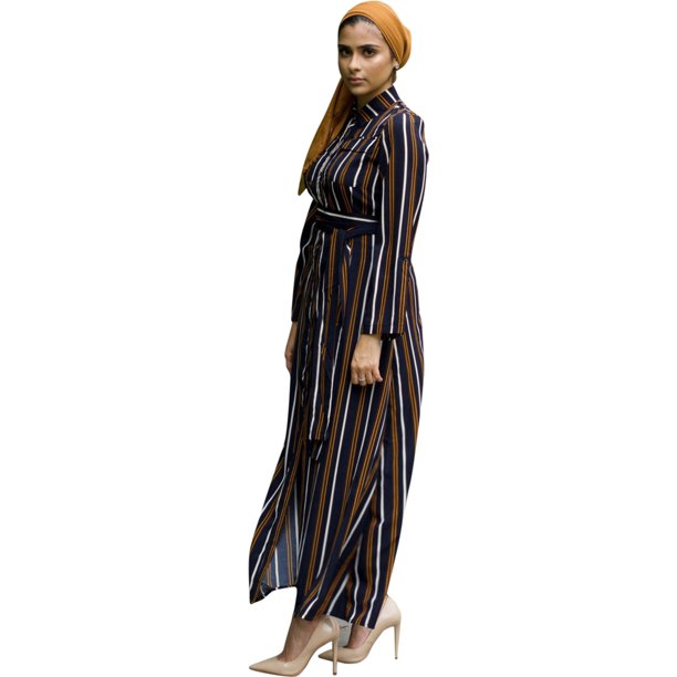 Verona Collection Alessa Maxi Vestido para Mujer, Azul, X-Large