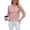Pink, variant on Women's Jacquard V-Neck Blouse - Breathable 3/4 Sleeve Top with Adjustable Cuffs, Loose Fit (XL, Black)