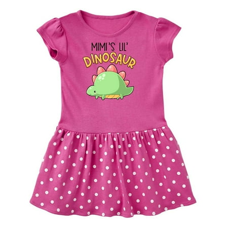 

Inktastic Mimi s Lil Dinosaur with Cute Stegosaurus Gift Toddler Girl Dress
