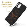 thumbnail image 3 of Case Yard Wooden Case for iPhone-12-Mini Soft TPU Silicone cover Slim Fit Shockproof Wood Protective Phone Cover for Girls Boys Men and Women Supports Wireless Charging Work Like Captain Design, 3 of 7