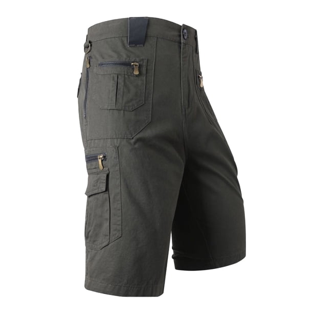 WILLBEST Pantalones Cortos para Hombre, Pantalones Cortos Holgados de Pierna Recta para Verano, Tallas Grandes, Tendencia Informal, Pantalones Medianos, Pantalones Cortos Cargo con Bolsa