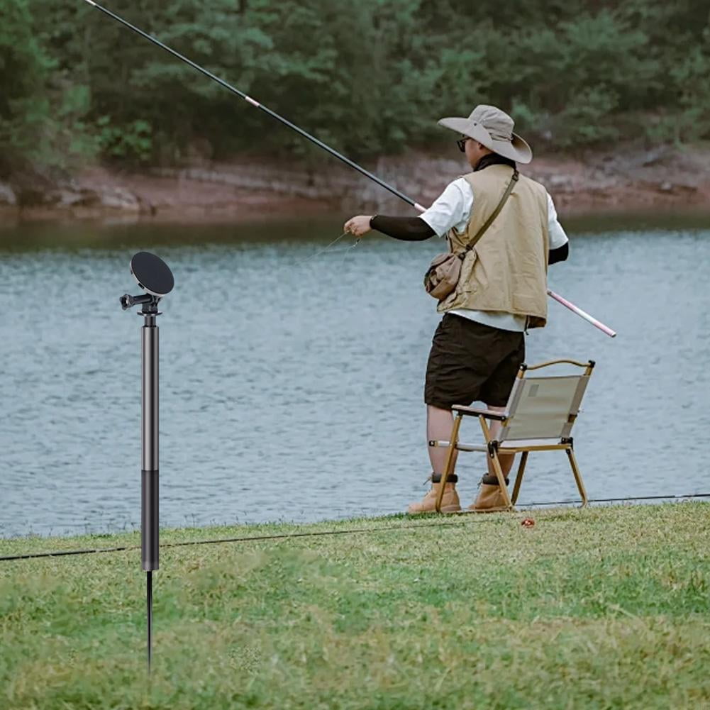 QHUDLV Ball Head Mobile Phone Magnetic Stand Outdoor Fishing Hand Stick Tools Swing R2Z1 Accessories Photography Insertion Selfie