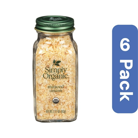 Simply Organic Minced Onion Bottle 2.21 oz (Pack Of 6)