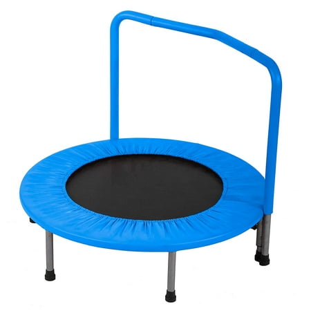 Trampoline Kid Trampoline Portable Trampoline For Kids With Handrail And Padded Cover Rebounder Jumping Mat Safe for Kid w/Padded 36 Inch trampoline Fitness
