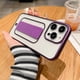 thumbnail image 1 of Funda para iPhone 14 Plus con diseño de correa trasera mate galvanizada: resistente a arañazos, antideslizante, a prueba de golpes, agarre cómodo, absorción de impactos mejorada., 1 of 5