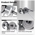 thumbnail image 2 of Electric Drill Plate Cutter, Metal Nibbler Drill Attachment, Electric Drill Refitting Plate Shears, Double Headed Metal Cutter, Precise Cutting Plate Punch for Steel/Iron/Copper/Metal Cutting, 2 of 6
