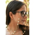 thumbnail image 2 of The Color Craft Convertible Mask Chain, Necklace, Eyeglass Chain TWIST White Pearl for Women Mask Holder - 1040, 2 of 6