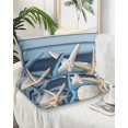 thumbnail image 2 of Coastal Starfish Pillow Covers King Size 2 Pack, Blue Wooden Grain Seashells Country Soft Bed Throw Pillowcases Breathable Cooling Long Lumbar Body Pillow Sham Cover for Bed Sofa 20''x36'', 2 of 7