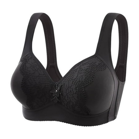 

AIMAOMI Womens No Steel Ring French Underwear Big Open Back Beautiful Back U Shaped Bra Summer Ultra Thin Bud Bra H