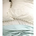 thumbnail image 3 of White Pom Pom Fringed Pillowcases Pillow Covers ,18.9in x29.1in,Set of 2, 3 of 4