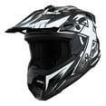 thumbnail image 2 of 1Storm Youth Kids Motocross Helmet BMX MX Bike Helmet Teenager Racing Style Youth_HF801; Racing White + Goggles + Skeleton Glove Bundle, 2 of 8