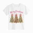 thumbnail image 4 of sdbrld Christmas Shirts for Kids Girl Xmas Cute Graphic Tshirts Cartoon Short Sleeved Tee Tops White Sizes 3-4 Years, 4 of 6