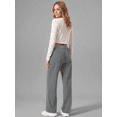 thumbnail image 3 of Rosvigor Womens Yoga Pants Dressy Straight Stretch Pants Lightweight Work Travel Soft Loose Trousers with Pockets, 3 of 9