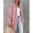 thumbnail image 2 of Yesfashion Womens Open Front Cardigans Long Sleeve Lightweight Loose Knit Casual Sweater Outwear, 2 of 5