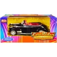 thumbnail image 2 of 1941 Chevrolet Special Deluxe Convertible Black with Red Interior "Low Rider Collection" 1/24 Diecast Model Car by Welly, 2 of 3