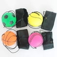thumbnail image 3 of huanledash Wrist Return Ball Portable High Elasticity Tear-Resistant Football Shape Bouncy Ball Wristband Toy Indoor Supply, 3 of 8