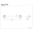 thumbnail image 2 of Kingston Brass Laurel 18" Towel Bar, 2 of 2