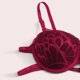 thumbnail image 2 of Gibobby Lencería mujer erótica Conjunto Lencería Tanga Y Bralette con Relleno Stretch Encaje Moda Push Up, Brasier y Pantie Nightwear Pantys Sexy(Vino, M), 2 of 5