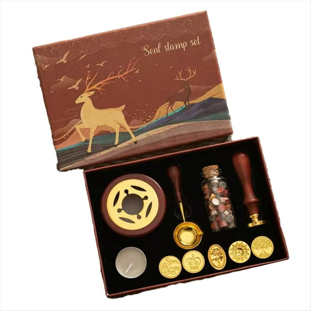 Juego de Sellos de , Kit de Sellos Lacados, Suministros para Manualidades, Juego de Sellos Decorativos para Invitaciones de Boda