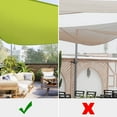 thumbnail image 5 of Yescom 2 Pack 28FT Triangle Sun Shade Sail Canopy UV Block Commercial Carpark Pool Camping Beach Outdoor Apple Green, 5 of 11