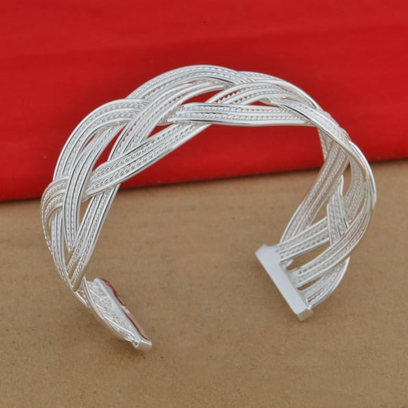 women bracelet woven bracelet vintage silver bangle vintage woven bracelet woven silver bracelet