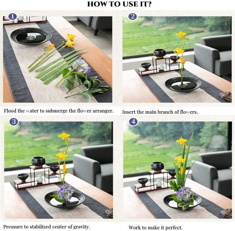 ABPETE Flower Frogs for Arrangements Holder Flower Frog Stainless Steel Pin Frog for Classroom Teaching, Home, Office (0.9 inch 12 pcs)