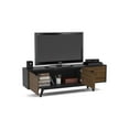 thumbnail image 5 of Polifurniture Laos Modern Wood TV Stand with Cabinet and 2 Drawers for TVs up to 79", Dark Brown & Black, 5 of 10
