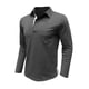 thumbnail image 4 of pstuiky camisas de manga larga para hombre, Camiseta informal de manga larga para hombre, color liso, con solapa, estilo retro. Tops casuales para hombres l, 4 of 7