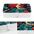 thumbnail image 4 of Mermaid PU Leather Earring Organizer with Removable Compartment - Portable Jewelry Stand, Bracelet Holder, Display Case, 4 of 6