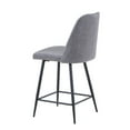 thumbnail image 3 of Jofran Maddox Mid-Century Modern Faux Leather Upholstered Counter Height Barstool (Set of 2), 3 of 7