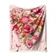 thumbnail image 2 of Manta de felpa de franela de doble cara | Rosa poliéster suave | 39,37 x 51,18 in | Secado Rápido Ligero | Funda transpirable y resistente a arrugas para cama, sofá, viajes o regalos, 2 of 6