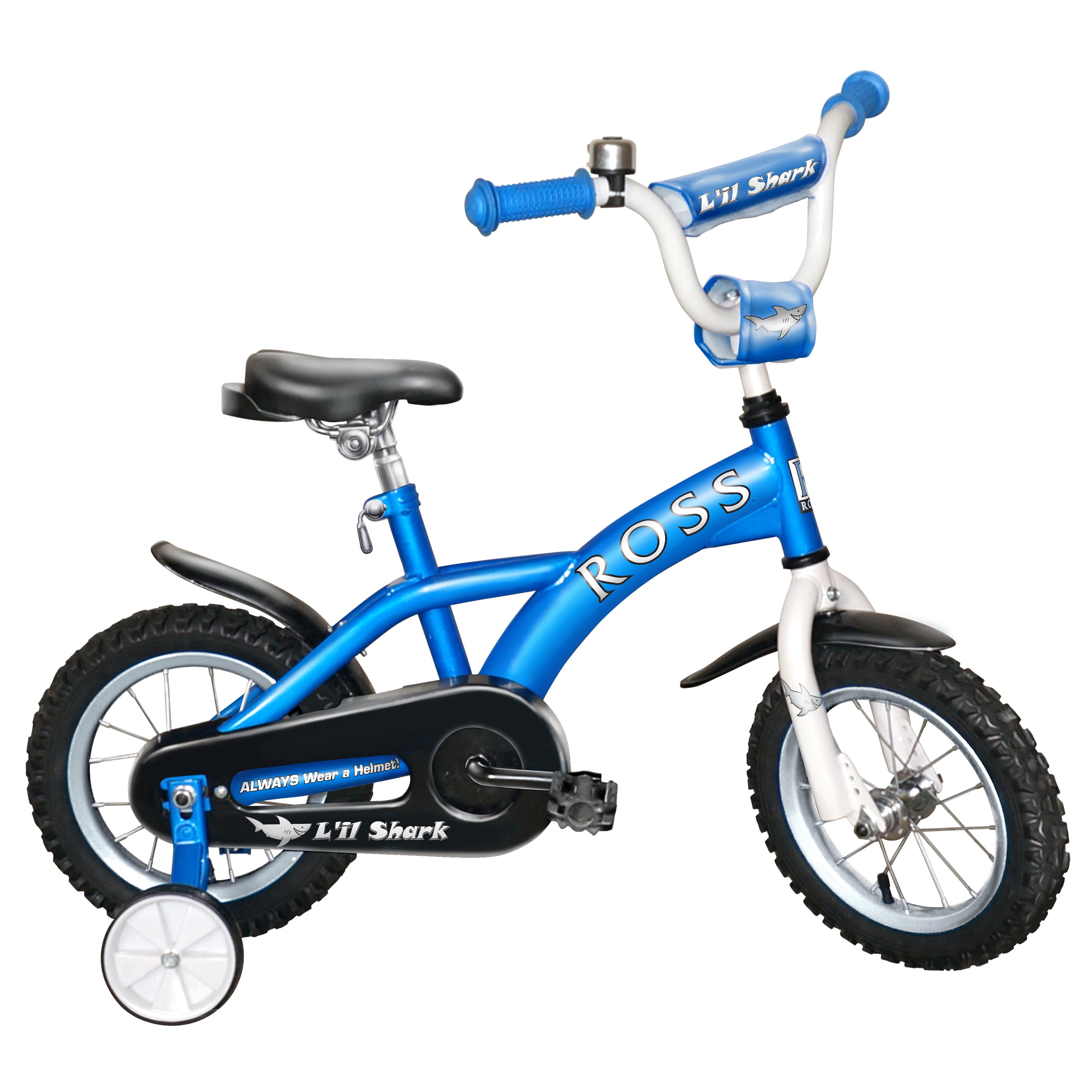 Ross Bicycles - 12 Inch Lil Shark Boys Bicycle With Removable Training Wheels -