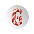 thumbnail image 1 of 26 Letter Ornament Cane Candy Letter Ornament, 1 of 5