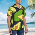 thumbnail image 5 of Goofa Fresh Avocado Hawaiian Shirt for Men, Unisex Summer Beach Casual Short Sleeve Button Down Shirts,Aloha Tropical Floral print shirt-Small, 5 of 9