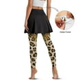 thumbnail image 2 of FUIALDOLG Butterfly and Leopard Golf Skirt with Leggings for Women Tummy Control Yoga Pants Soft Comfy Tennis Skirted Leggings with Pockets Gym Workout Athletic Pants with Pocket,Size S, 2 of 7
