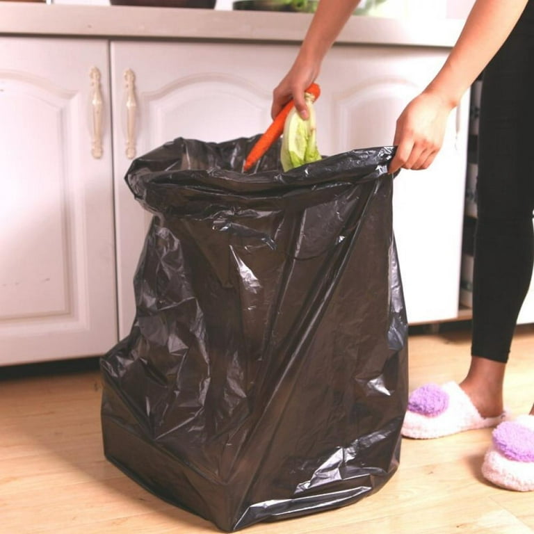 Black Garbage/ Trash Bag Roll (XL Extra Large) 10 pieces