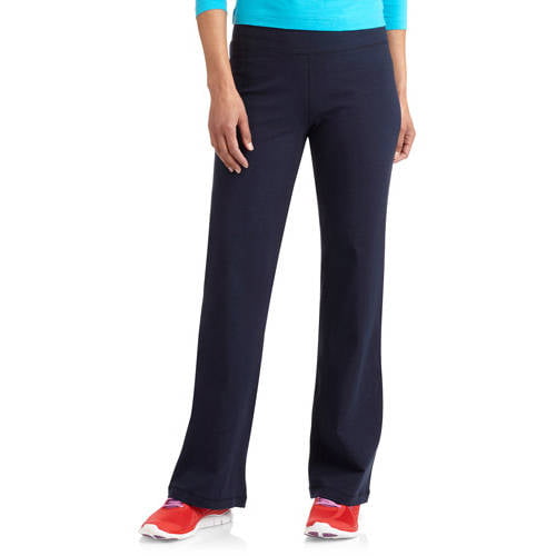 Danskin Women's Drawcord Athletic Pant, Midnight Navy, XL 