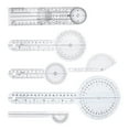 thumbnail image 4 of Plastic Goniometer Physiotherapy Joint Motion Range Clear Reading 6Set, 4 of 6