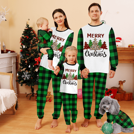 

Christmas Pajamas for Family Matching Pjs Set Classic Plaid Xmas Clothes for Teens Womens Mens New Year Gifts