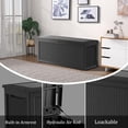 thumbnail image 5 of NIAIZEK Outdoor Lockable 320 Gallon Resin Deck Box with Accessories Included, Black, 5 of 8