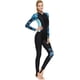 thumbnail image 2 of Traje de neopreno de una pieza con estampado de manga larga para mujer, con cremallera, para buceo, surf de cuerpo completo, para deportes acuáticos., 2 of 5