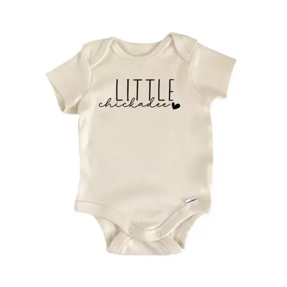 Little Chickadee Baby Boy Girl Clothes Infant Bodysuit Cute Newbornrnn Cute Baby Onesie, BABY BODYSUIT LAT 4424