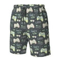 thumbnail image 2 of Yiaed Gamers Print Men's Swim Trunks with Lining Quick Dry Sports Shorts Beach Shorts Boardshorts-3X-Large, 2 of 5