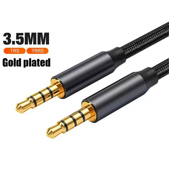 JIMTAB audio cable 3.5mm Jack Audio Cable Cloth Aux For iPhone Car Headphone Speaker Wire Line Cord