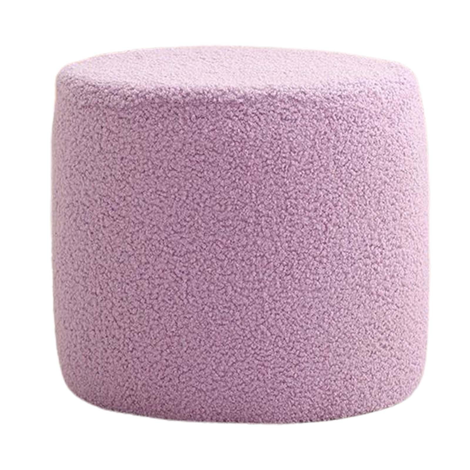 Footstools Ottomans Small Footstool Shoe Changing Stool Seat Chair Sofa Tea Stool Foot Rest Stool for Home Bedroom Sturdy Room Doorway Violet
