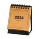 thumbnail image 2 of Calendario de escritorio 2024: Gestiona horarios ocupados, mini calendario de escritorio para planificar tu agenda. Piel de vaca negra, 2 of 9